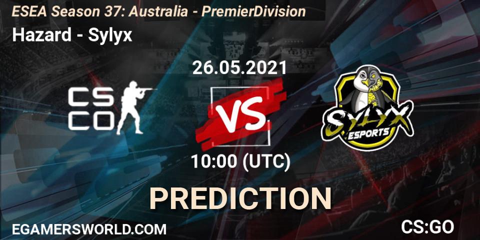 Hazard - Sylyx: Maç tahminleri. 26.05.2021 at 10:00, Counter-Strike (CS2), ESEA Season 37: Australia - Premier Division