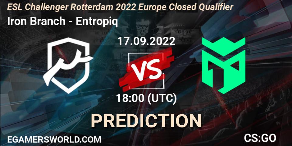Iron Branch - Entropiq: Maç tahminleri. 17.09.2022 at 18:00, Counter-Strike (CS2), ESL Challenger Rotterdam 2022 Europe Closed Qualifier