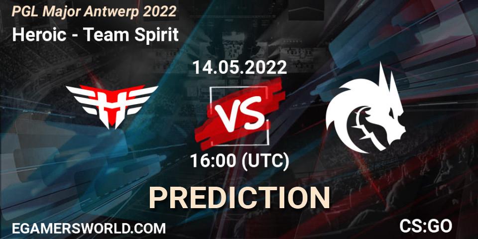 Heroic - Team Spirit: Maç tahminleri. 14.05.22, CS2 (CS:GO), PGL Major Antwerp 2022