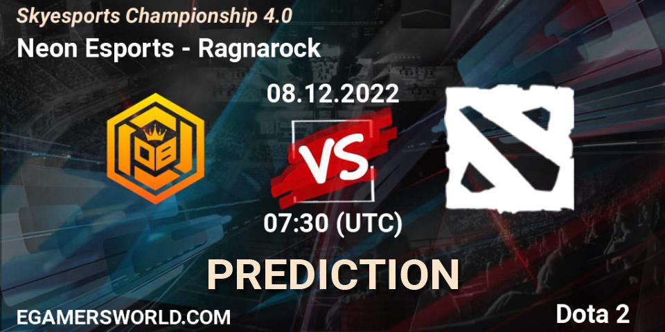 Neon Esports - Ragnarock: Maç tahminleri. 08.12.22, Dota 2, Skyesports Championship 4.0