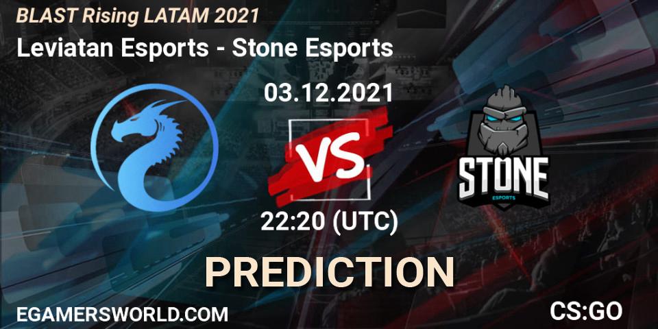 Leviatan Esports - Stone Esports: Maç tahminleri. 03.12.2021 at 22:20, Counter-Strike (CS2), BLAST Rising LATAM 2021