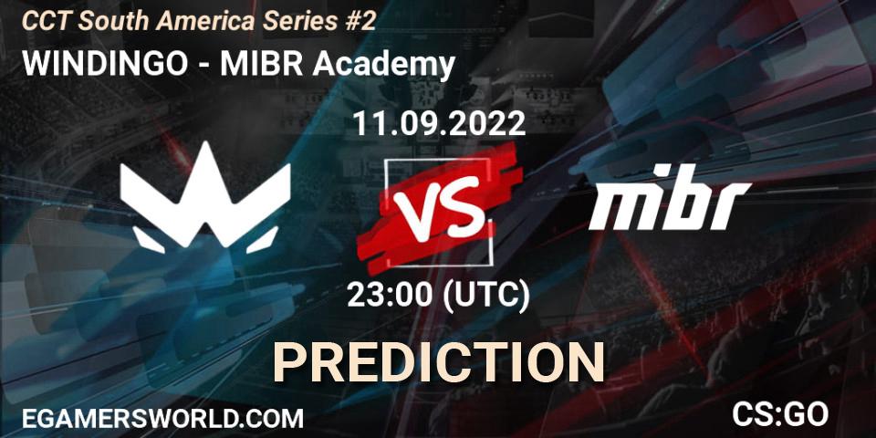 WINDINGO - MIBR Academy: Maç tahminleri. 11.09.2022 at 23:30, Counter-Strike (CS2), CCT South America Series #2