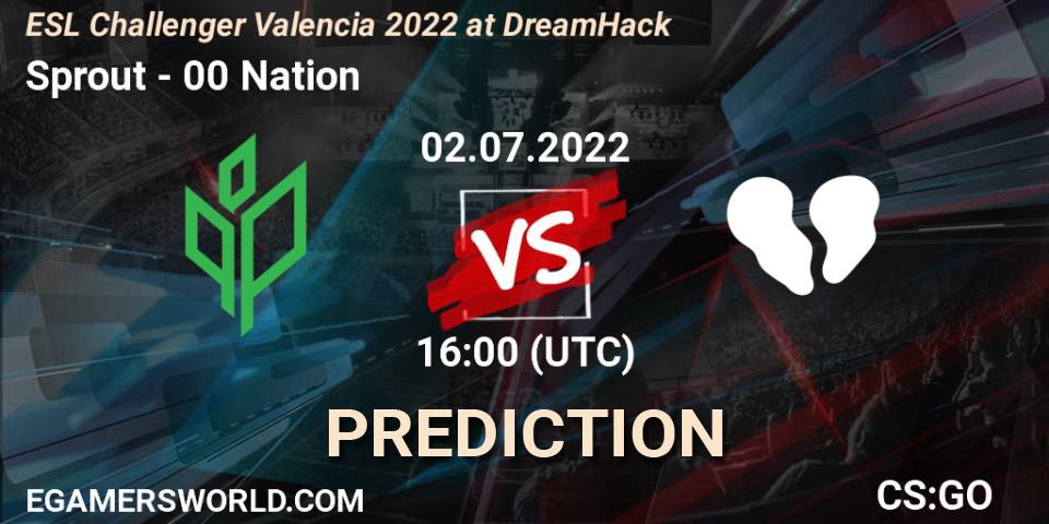 Sprout - 00 Nation: Maç tahminleri. 02.07.2022 at 16:10, Counter-Strike (CS2), ESL Challenger Valencia 2022 at DreamHack