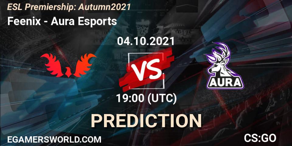 Feenix - Aura Esports: Maç tahminleri. 04.10.2021 at 19:00, Counter-Strike (CS2), ESL Premiership: Autumn 2021