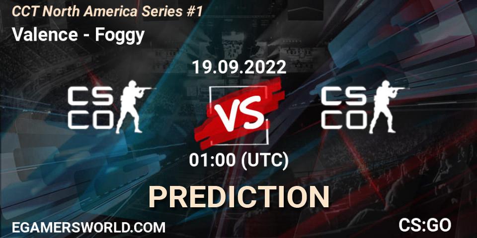Valence - Foggy: Maç tahminleri. 18.09.2022 at 22:00, Counter-Strike (CS2), CCT North America Series #1