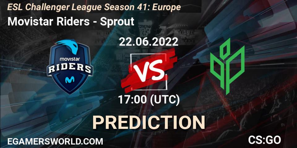 Movistar Riders - Sprout: Maç tahminleri. 22.06.2022 at 17:00, Counter-Strike (CS2), ESL Challenger League Season 41: Europe