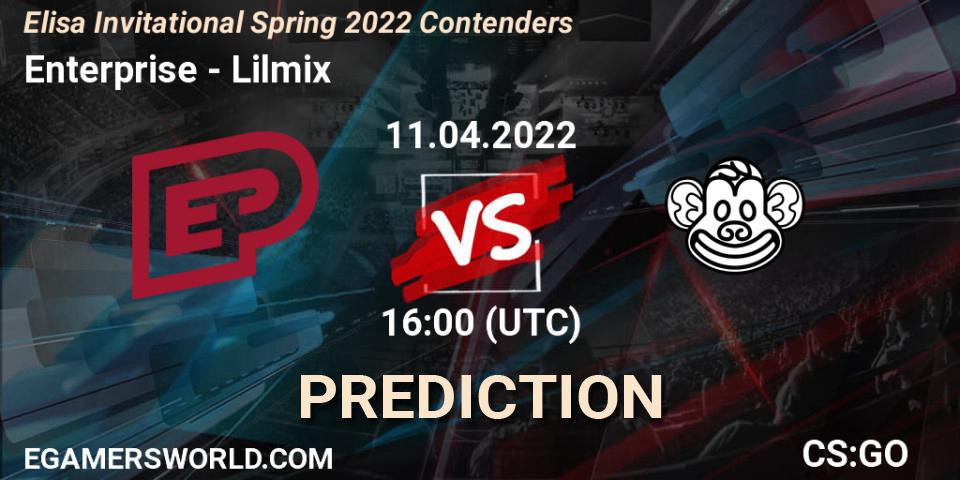 Enterprise - Lilmix: Maç tahminleri. 11.04.2022 at 16:15, Counter-Strike (CS2), Elisa Invitational Spring 2022 Contenders