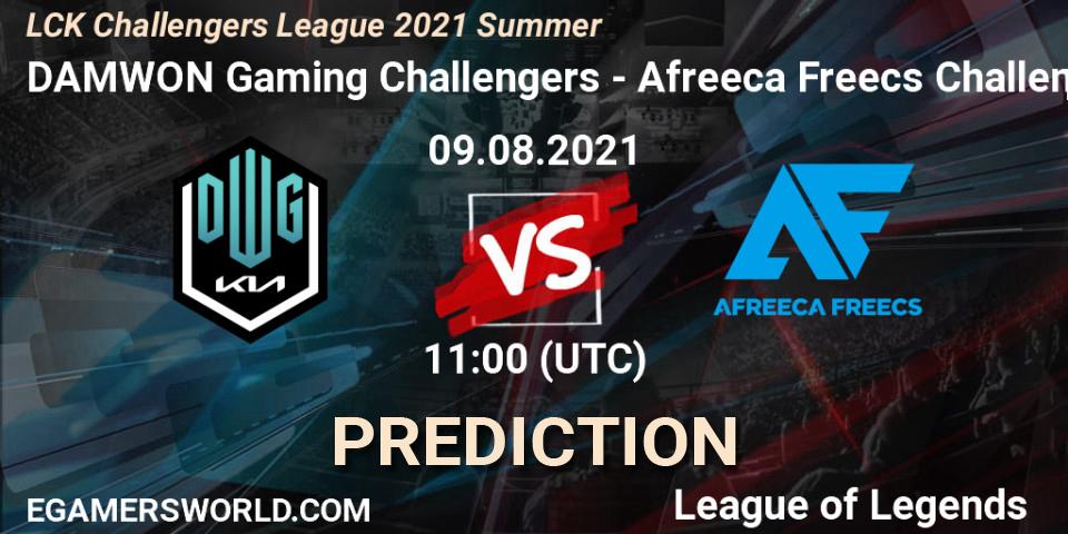 DAMWON Gaming Challengers - Afreeca Freecs Challengers: Maç tahminleri. 09.08.2021 at 11:20, LoL, LCK Challengers League 2021 Summer