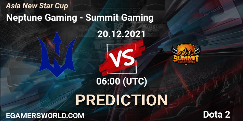 Neptune Gaming - Summit Gaming: Maç tahminleri. 20.12.2021 at 06:48, Dota 2, Asia New Star Cup