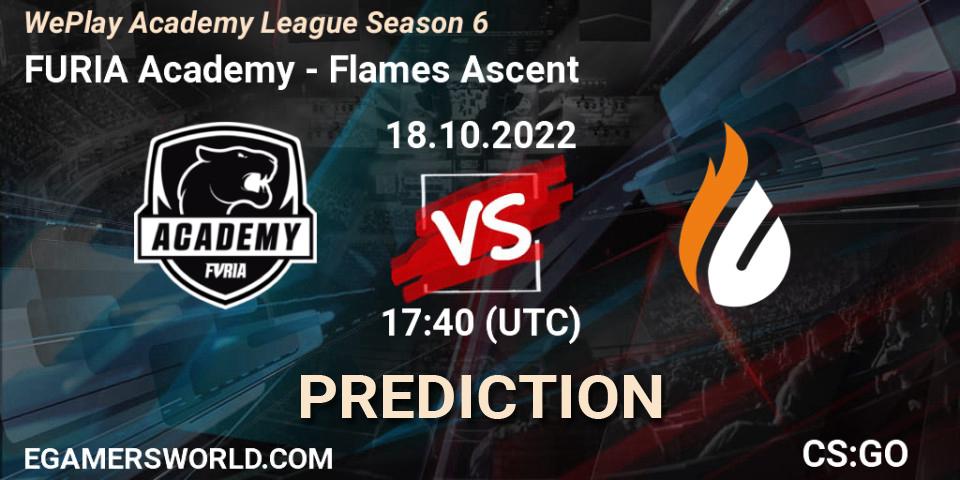 FURIA Academy - Flames Ascent: Maç tahminleri. 18.10.2022 at 17:55, Counter-Strike (CS2), WePlay Academy League Season 6
