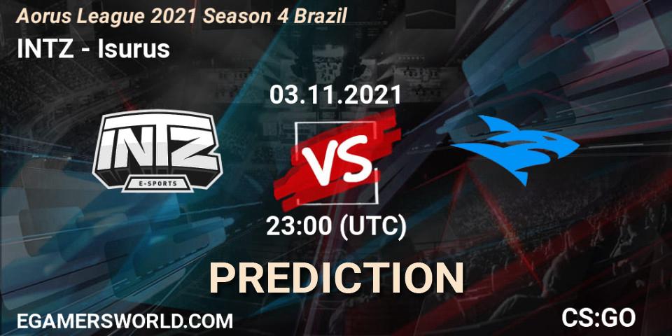 INTZ - Isurus: Maç tahminleri. 03.11.2021 at 23:00, Counter-Strike (CS2), Aorus League 2021 Season 4 Brazil
