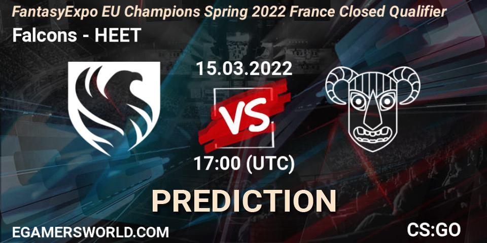 Falcons - HEET: Maç tahminleri. 15.03.2022 at 17:05, Counter-Strike (CS2), FantasyExpo EU Champions Spring 2022 France Closed Qualifier