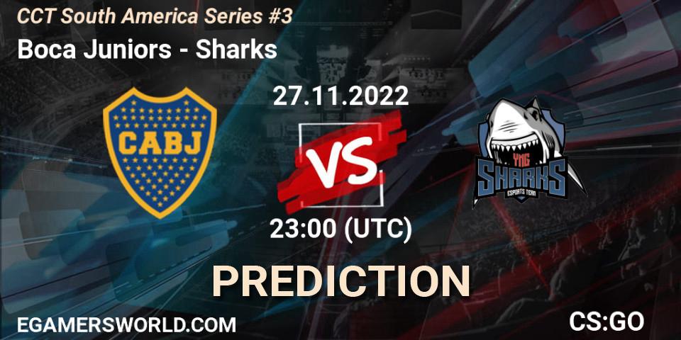 Boca Juniors - Sharks: Maç tahminleri. 28.11.22, CS2 (CS:GO), CCT South America Series #3