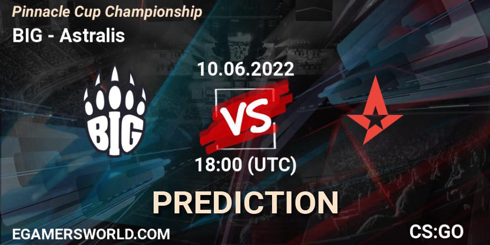 BIG - Astralis: Maç tahminleri. 10.06.2022 at 18:00, Counter-Strike (CS2), Pinnacle Cup Championship