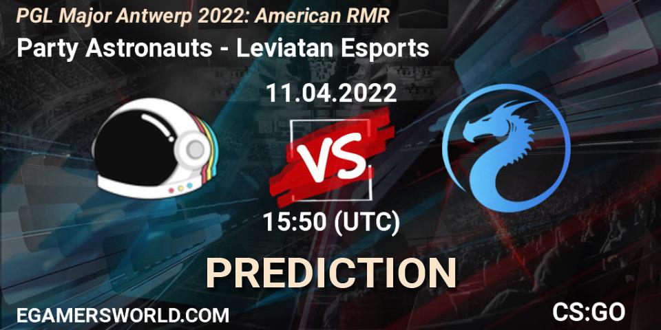 Party Astronauts - Leviatan Esports: Maç tahminleri. 11.04.2022 at 15:50, Counter-Strike (CS2), PGL Major Antwerp 2022: American RMR