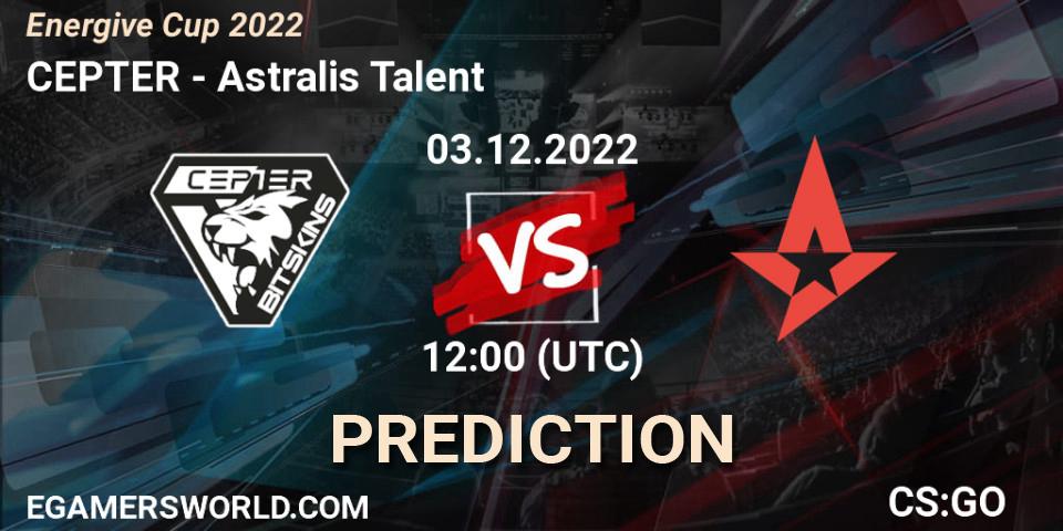 Alpha Gaming - Astralis Talent: Maç tahminleri. 03.12.22, CS2 (CS:GO), Energive Cup 2022