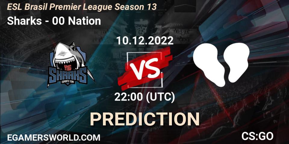 Sharks - 00 Nation: Maç tahminleri. 10.12.22, CS2 (CS:GO), ESL Brasil Premier League Season 13