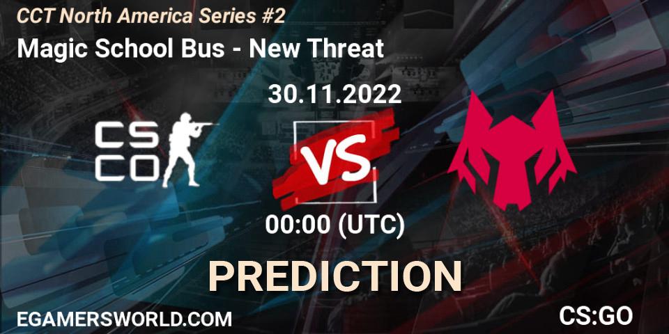 Magic School Bus - New Threat: Maç tahminleri. 30.11.22, CS2 (CS:GO), CCT North America Series #2