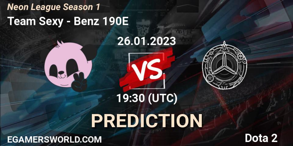 Team Sexy - Benz 190E: Maç tahminleri. 27.01.23, Dota 2, Neon League Season 1