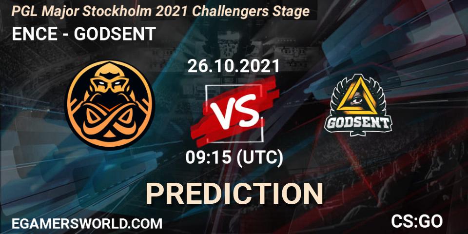 ENCE - GODSENT: Maç tahminleri. 26.10.2021 at 09:35, Counter-Strike (CS2), PGL Major Stockholm 2021 Challengers Stage