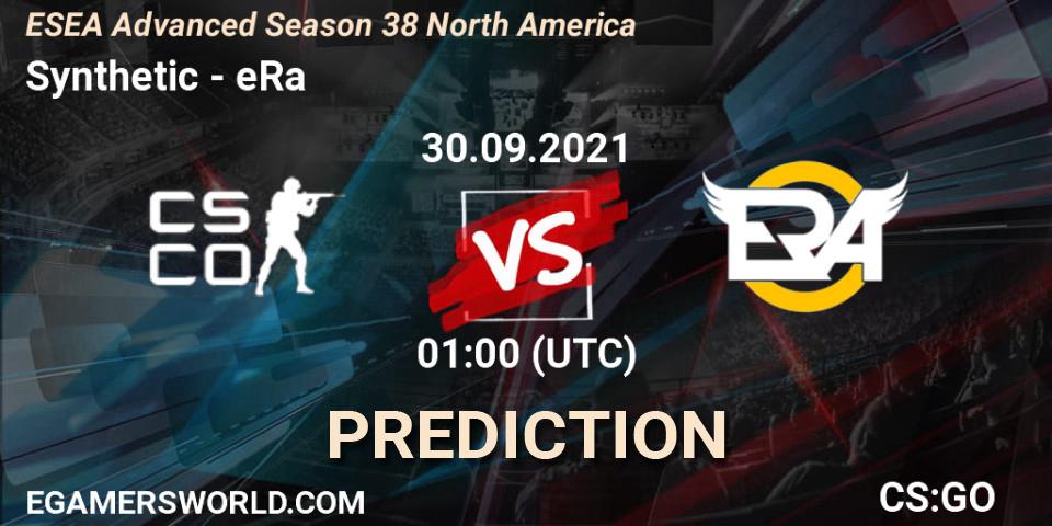 Synthetic - eRa: Maç tahminleri. 30.09.2021 at 01:10, Counter-Strike (CS2), ESEA Advanced Season 38 North America