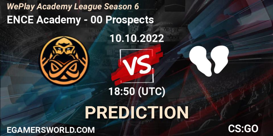 ENCE Academy - 00 Prospects: Maç tahminleri. 13.10.2022 at 20:35, Counter-Strike (CS2), WePlay Academy League Season 6