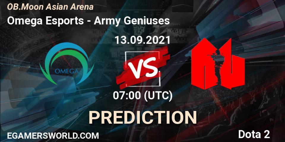 Omega Esports - Army Geniuses: Maç tahminleri. 13.09.2021 at 07:02, Dota 2, OB.Moon Asian Arena