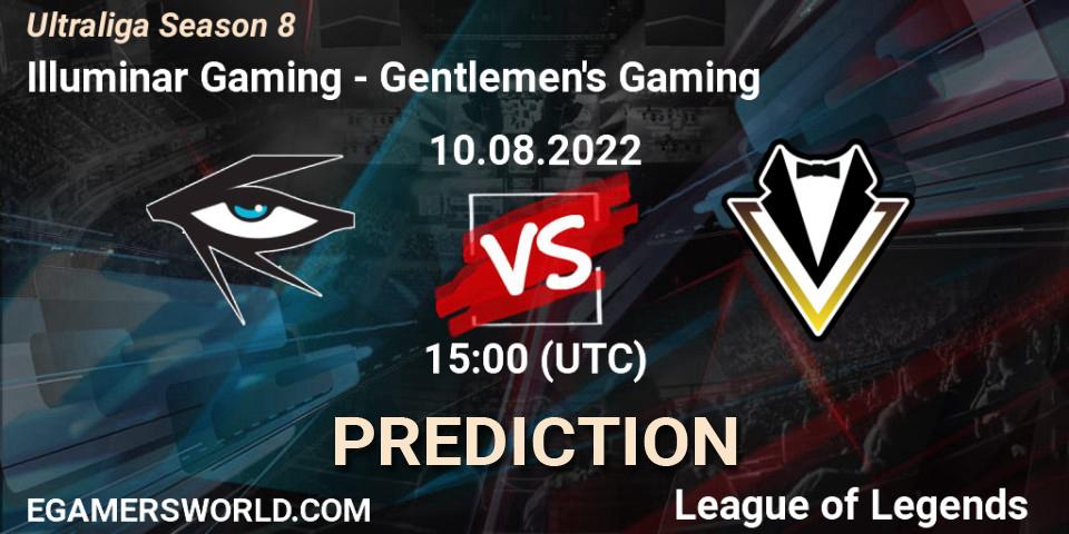 Illuminar Gaming - Gentlemen's Gaming: Maç tahminleri. 10.08.2022 at 15:00, LoL, Ultraliga Season 8
