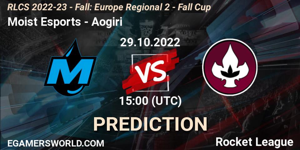 Moist Esports - Aogiri: Maç tahminleri. 29.10.2022 at 15:00, Rocket League, RLCS 2022-23 - Fall: Europe Regional 2 - Fall Cup
