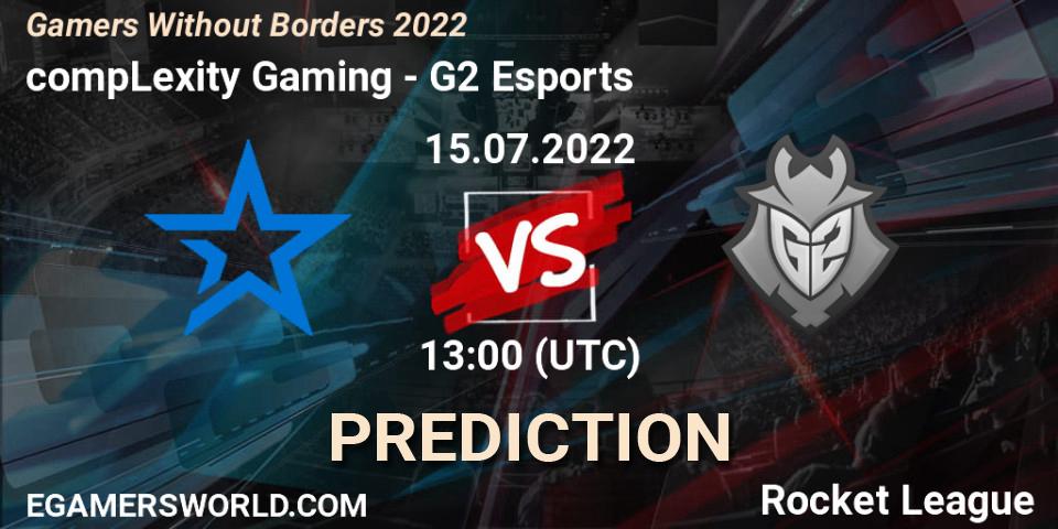 compLexity Gaming - G2 Esports: Maç tahminleri. 15.07.2022 at 13:00, Rocket League, Gamers Without Borders 2022