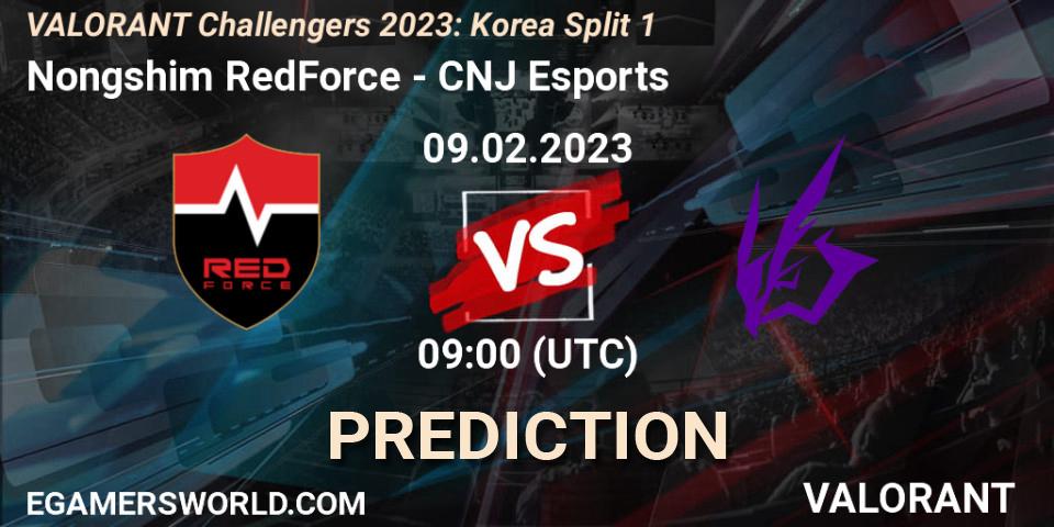 Nongshim RedForce - CNJ Esports: Maç tahminleri. 09.02.23, VALORANT, VALORANT Challengers 2023: Korea Split 1