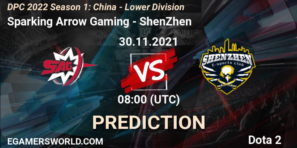 Sparking Arrow Gaming - ShenZhen: Maç tahminleri. 30.11.2021 at 07:58, Dota 2, DPC 2022 Season 1: China - Lower Division