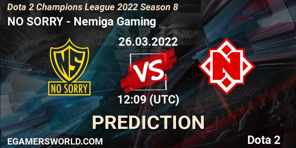 NO SORRY - Nemiga Gaming: Maç tahminleri. 26.03.2022 at 12:09, Dota 2, Dota 2 Champions League 2022 Season 8