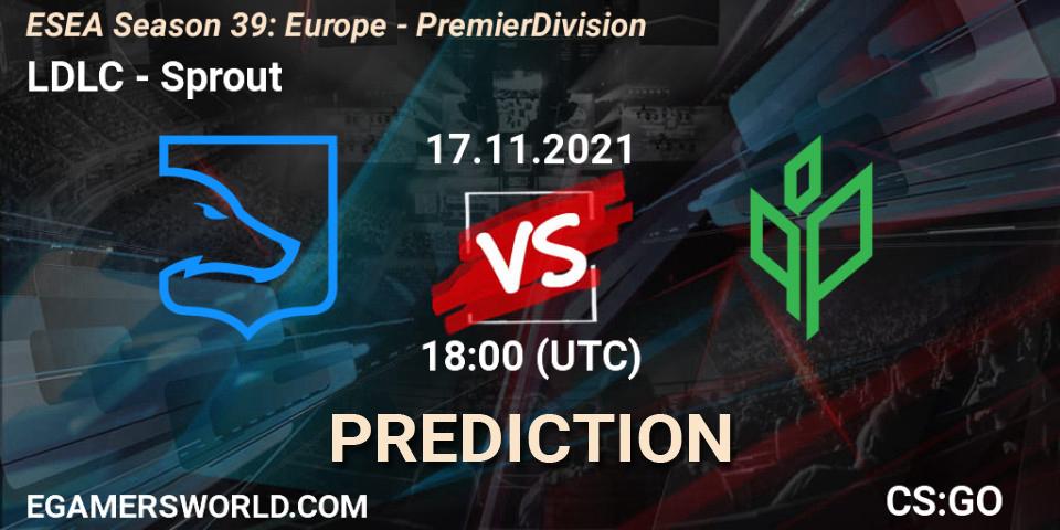 LDLC - Sprout: Maç tahminleri. 03.12.2021 at 14:05, Counter-Strike (CS2), ESEA Season 39: Europe - Premier Division