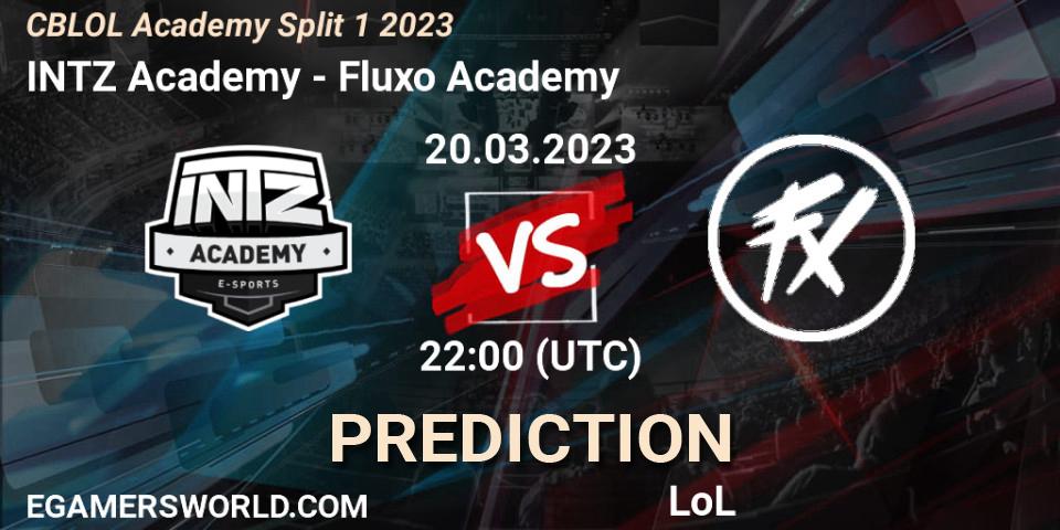 INTZ Academy - Fluxo Academy: Maç tahminleri. 20.03.2023 at 22:00, LoL, CBLOL Academy Split 1 2023