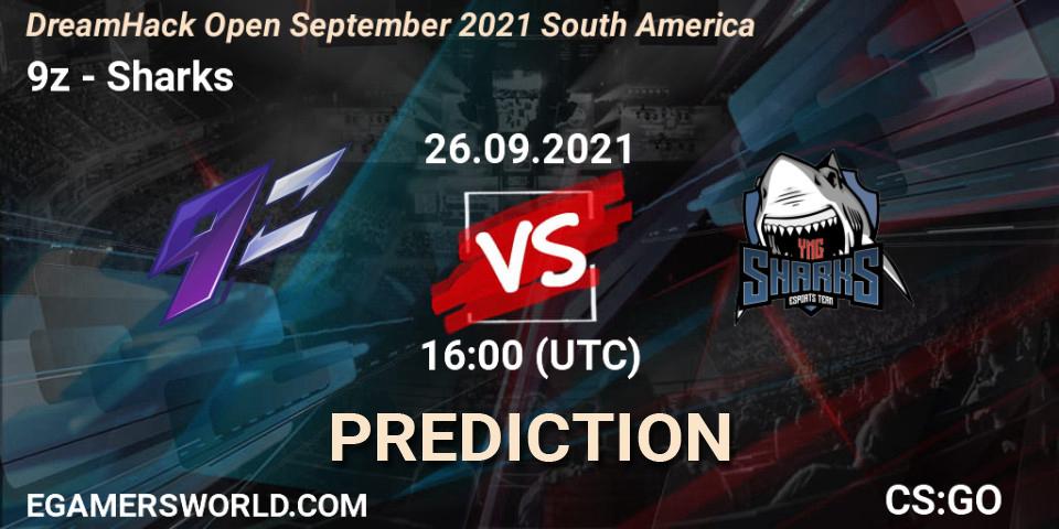 9z - Sharks: Maç tahminleri. 26.09.2021 at 16:00, Counter-Strike (CS2), DreamHack Open September 2021 South America