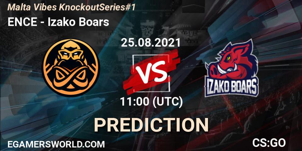 ENCE - Izako Boars: Maç tahminleri. 25.08.2021 at 11:00, Counter-Strike (CS2), Malta Vibes Knockout Series #1