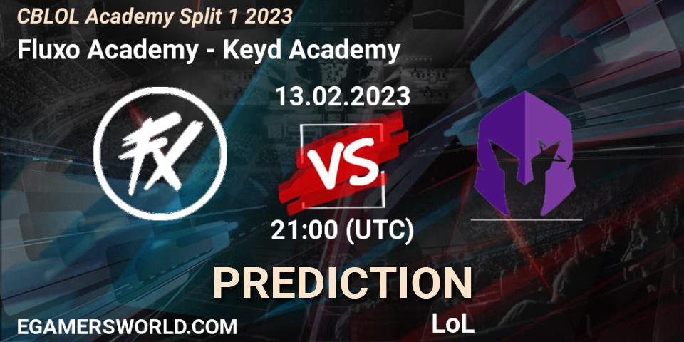 Fluxo Academy - Keyd Academy: Maç tahminleri. 13.02.2023 at 21:00, LoL, CBLOL Academy Split 1 2023