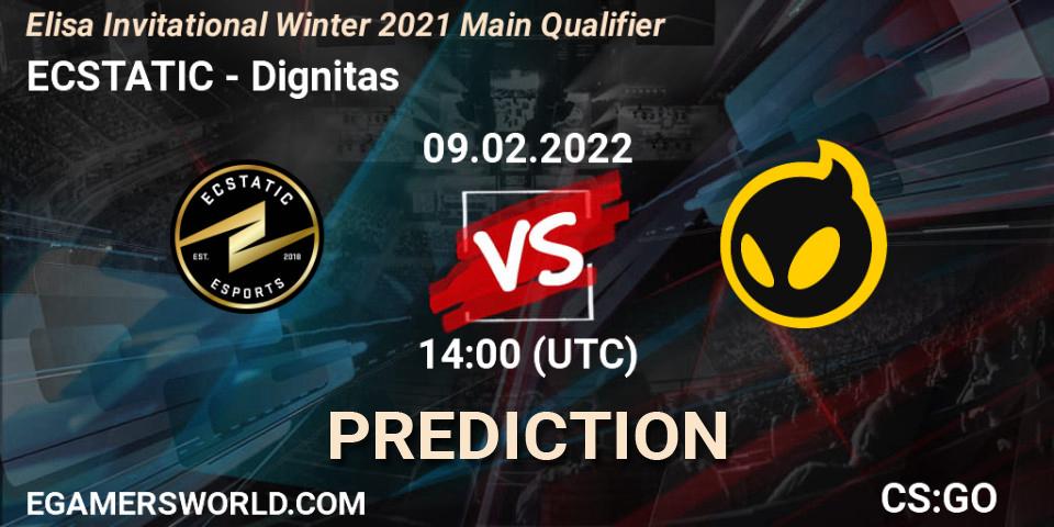 ECSTATIC - Dignitas: Maç tahminleri. 09.02.2022 at 14:00, Counter-Strike (CS2), Elisa Invitational Winter 2021 Main Qualifier