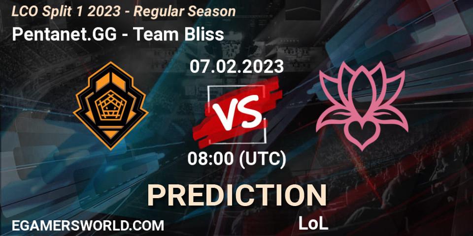 Pentanet.GG - Team Bliss: Maç tahminleri. 07.02.23, LoL, LCO Split 1 2023 - Regular Season