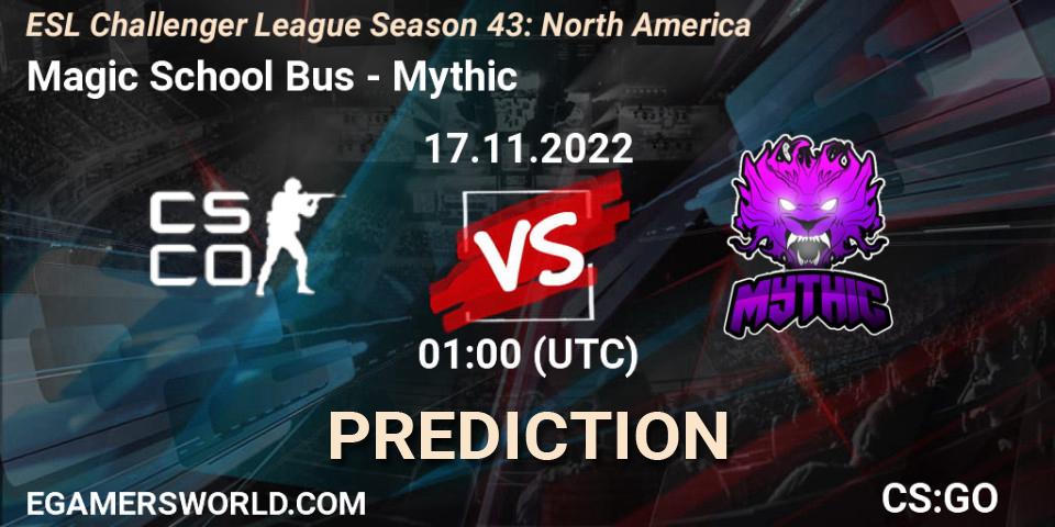 Magic School Bus - Mythic: Maç tahminleri. 06.12.22, CS2 (CS:GO), ESL Challenger League Season 43: North America