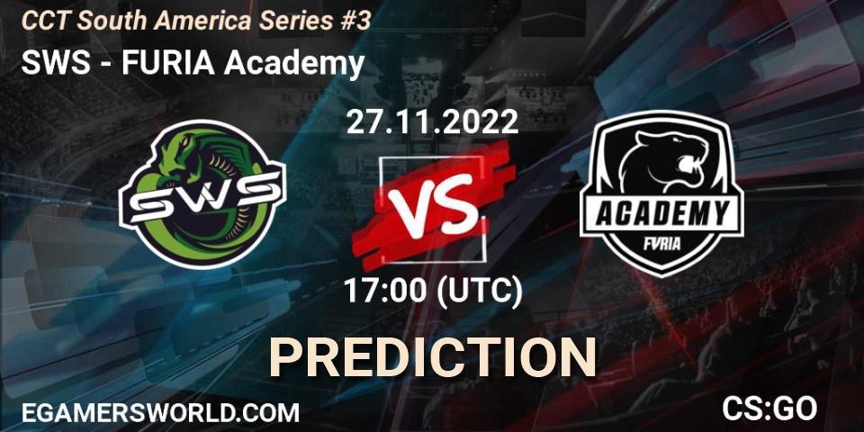 SWS - FURIA Academy: Maç tahminleri. 27.11.2022 at 17:00, Counter-Strike (CS2), CCT South America Series #3