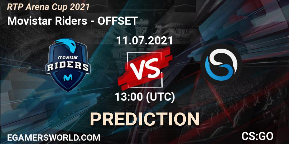 Movistar Riders - OFFSET: Maç tahminleri. 11.07.2021 at 13:00, Counter-Strike (CS2), RTP Arena Cup 2021