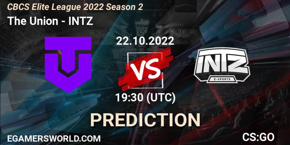 The Union - INTZ: Maç tahminleri. 22.10.2022 at 19:30, Counter-Strike (CS2), CBCS Elite League 2022 Season 2