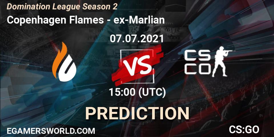 Copenhagen Flames - ex-Marlian: Maç tahminleri. 07.07.2021 at 15:00, Counter-Strike (CS2), Domination League Season 2