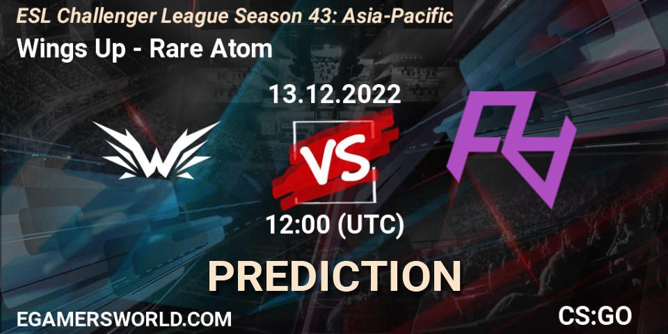 Wings Up - Rare Atom: Maç tahminleri. 13.12.22, CS2 (CS:GO), ESL Challenger League Season 43: Asia-Pacific