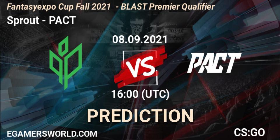Sprout - PACT: Maç tahminleri. 08.09.2021 at 16:15, Counter-Strike (CS2), Fantasyexpo Cup Fall 2021 - BLAST Premier Qualifier
