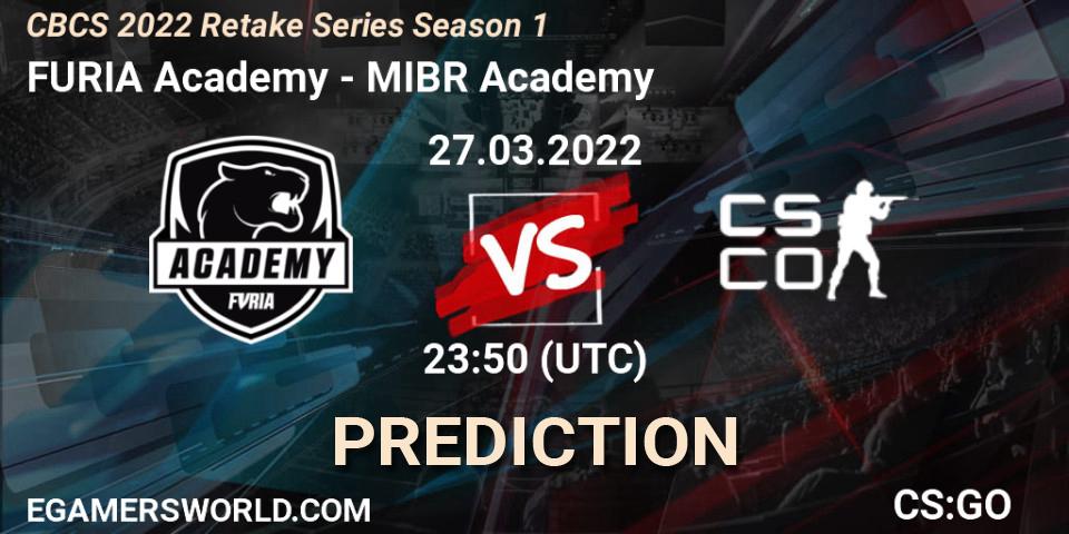 FURIA Academy - MIBR Academy: Maç tahminleri. 28.03.2022 at 00:20, Counter-Strike (CS2), CBCS 2022 Retake Series Season 1