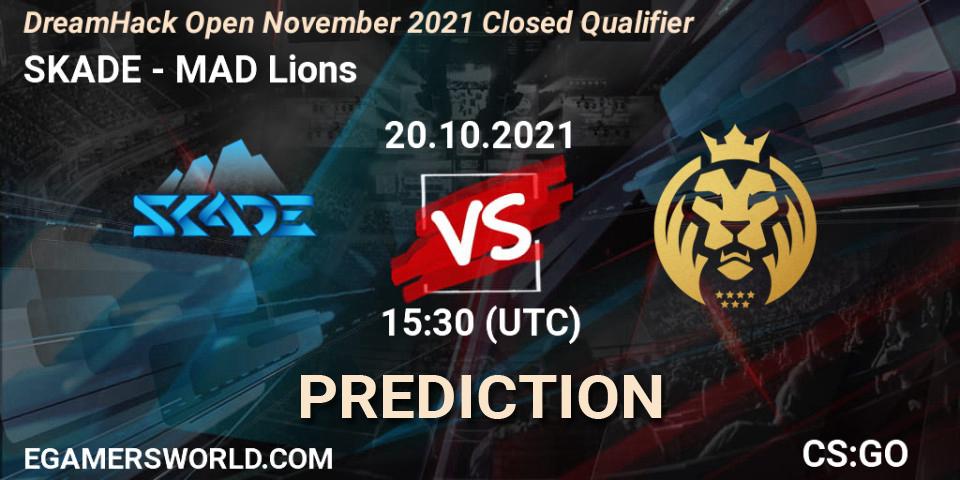 SKADE - MAD Lions: Maç tahminleri. 20.10.2021 at 15:30, Counter-Strike (CS2), DreamHack Open November 2021 Closed Qualifier