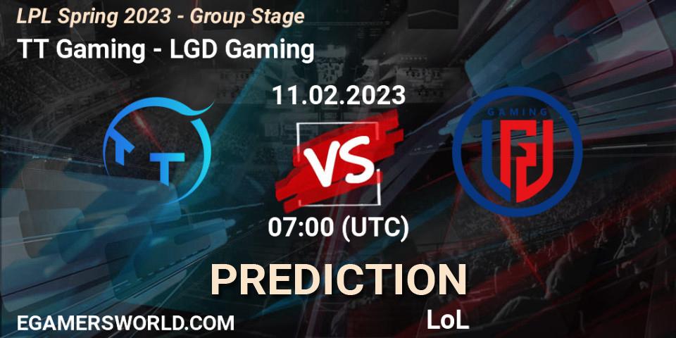 TT Gaming - LGD Gaming: Maç tahminleri. 11.02.2023 at 07:00, LoL, LPL Spring 2023 - Group Stage
